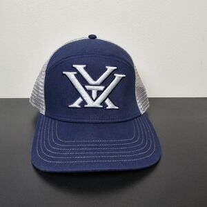 Vortex Hat Cap Mens SnapBack Blue Mesh Patch Logo Tactical Hunting Outdoors Fish